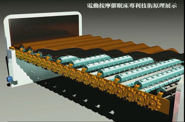 近日完成交付电动按摩催眠床专利技术原理科研成果动画影片